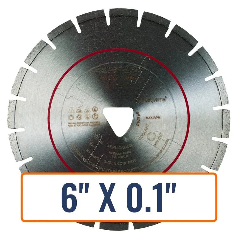 6 In Soff-Cut Early Entry Diamond Blade - Husqvarna FLX Series - Image 2