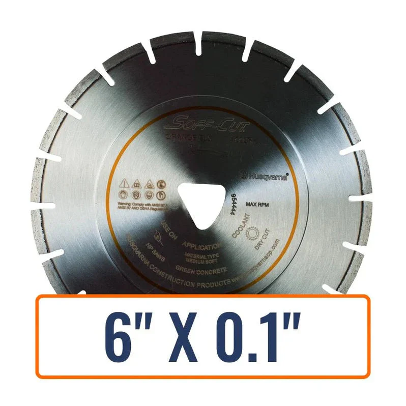 6 In Soff-Cut Early Entry Diamond Blade - Husqvarna FLX Series - Image 3