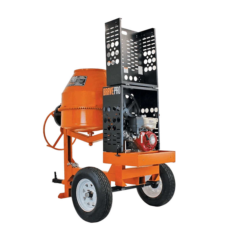 9 Cu Ft Cement Mixer | Brave | Steel Drum | Honda Gas | Towable - Image 13