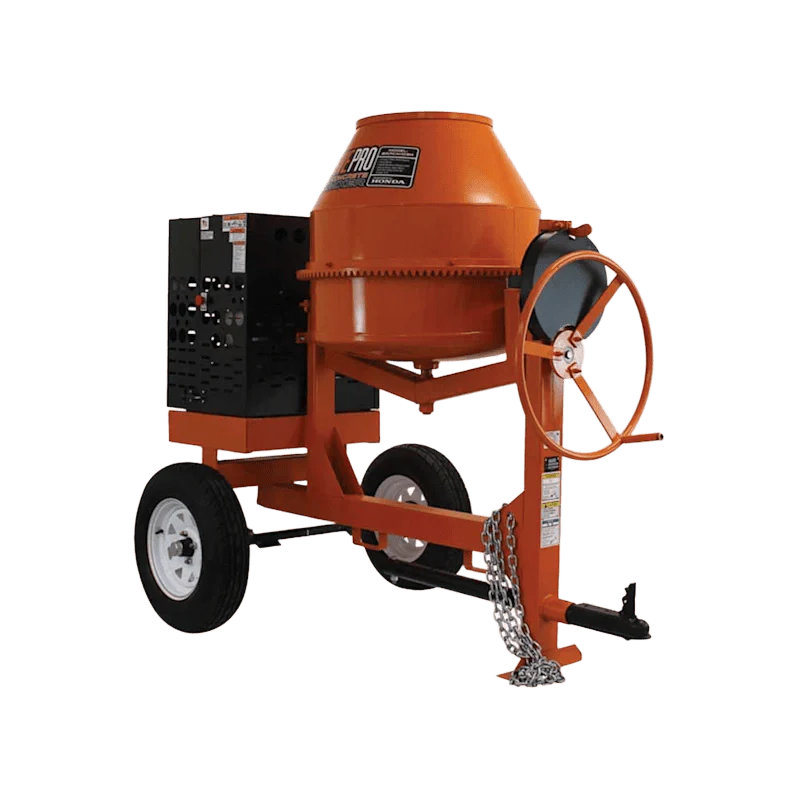 9 Cu Ft Cement Mixer | Brave | Steel Drum | Honda Gas | Towable - Image 6