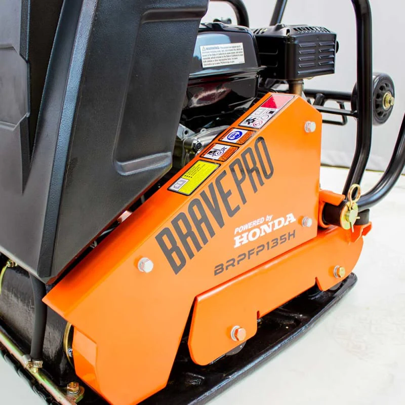 BravePro Forward Plate Compactor | 16 In. | Rubber Mat, Tank, and Wheel Kit | Honda GX160 - Image 15