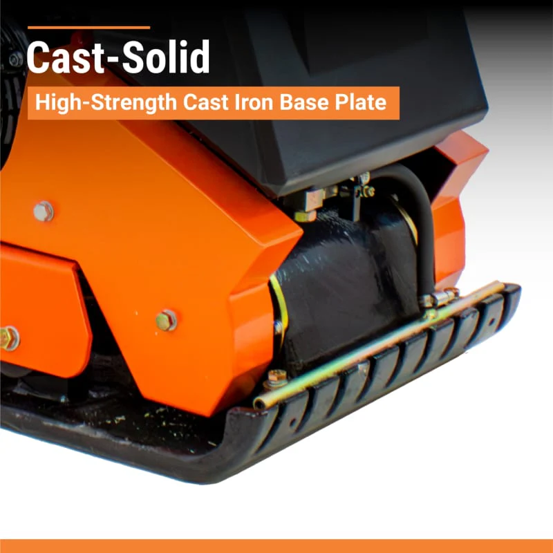 BravePro Forward Plate Compactor | 16 In. | Rubber Mat, Tank, and Wheel Kit | Honda GX160 - Image 5