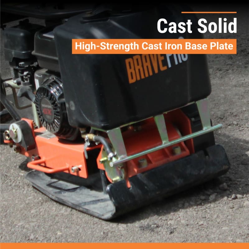 BravePro Forward Plate Compactor | 16 In. | Tank and Wheel Kit | Honda GX160 - Image 4