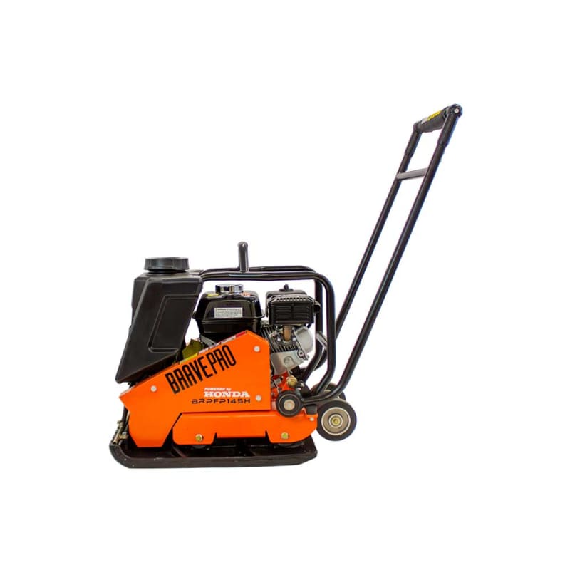 BravePro Forward Plate Compactor | 20 In. | Rubber Mat, Tank, and Wheel Kit | Honda GX160 - Image 6