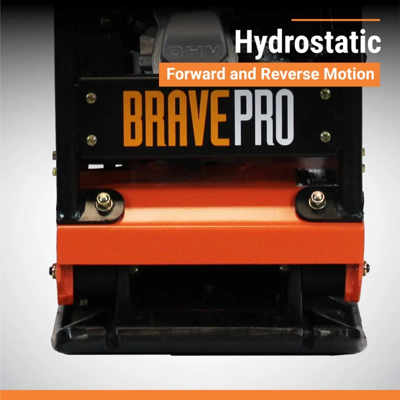 BravePro Reversible Plate Compactor | 15 In. | Wheel Kit | Honda GX160 - Image 5