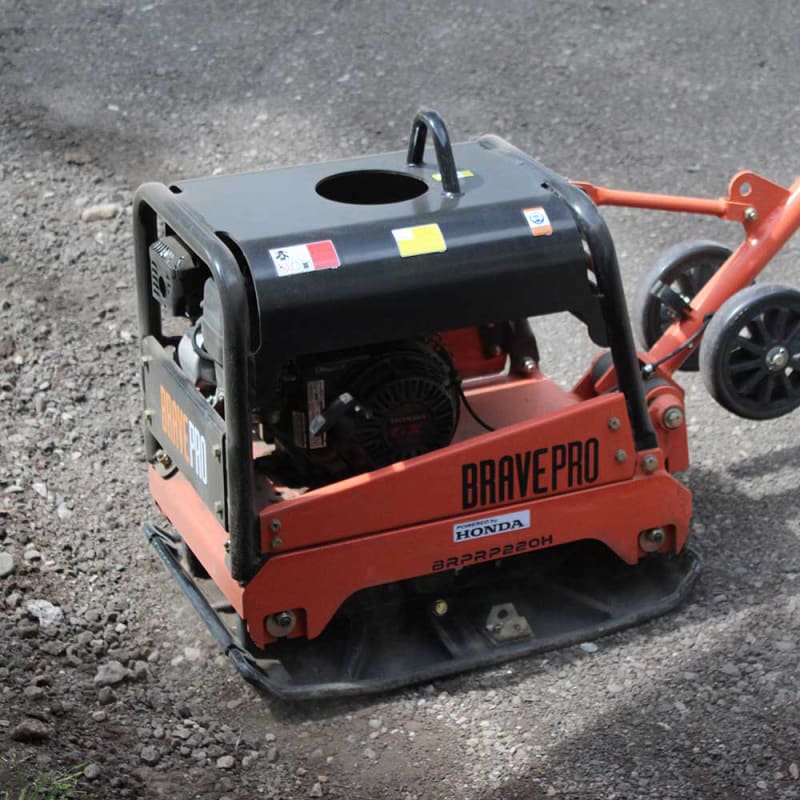 BravePro Reversible Plate Compactor | 20 In. | Wheel Kit | Honda GX200 - Image 15