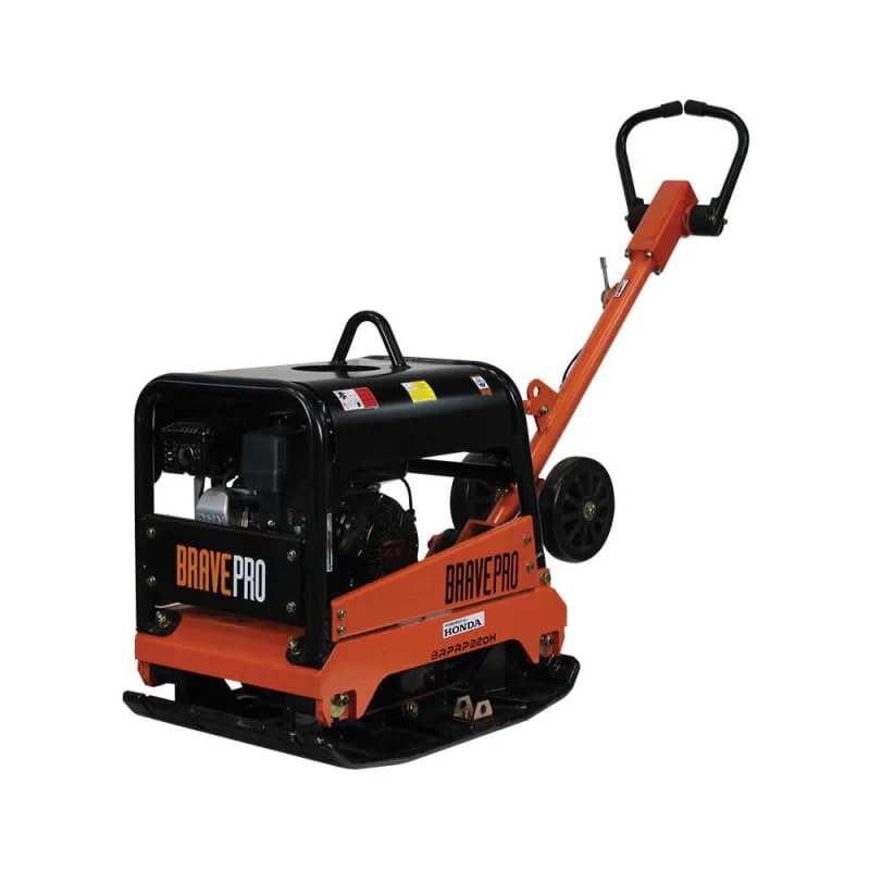 BravePro Reversible Plate Compactor | 20 In. | Wheel Kit | Honda GX200 - Image 2