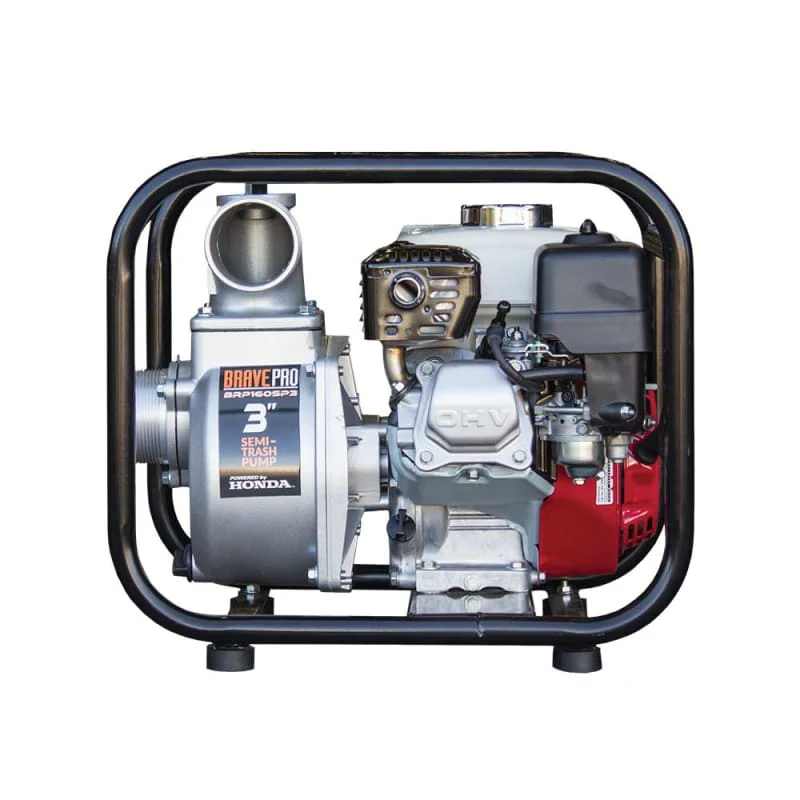 BravePro Semi-Trash Pump | 3 In. | Honda GX160 - Image 3