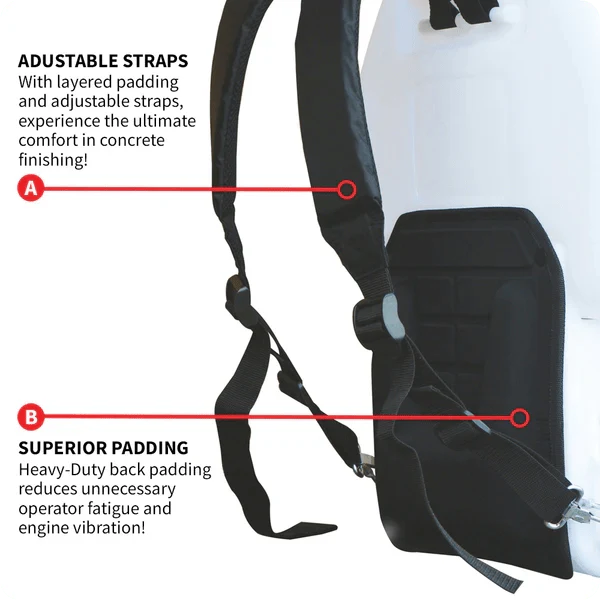 6.5 Gallon Backpack Concrete Sprayer .5 GPM Gas Finishing Tool for Cement Sealant Curing Stain - Image 7