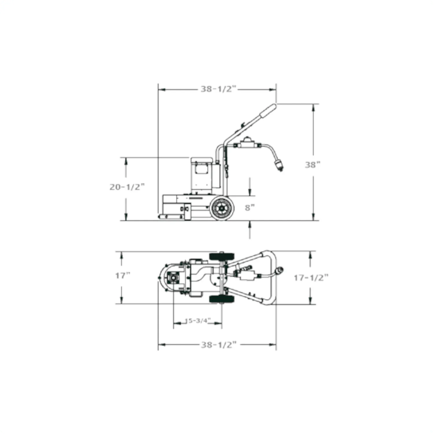 Concrete Surface Grinder - Core Prep CPG80E - Single Head - 8" - Image 6