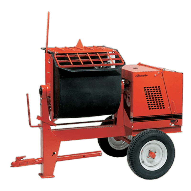 6 Cu Ft Mortar/Plaster Mixer Poly-Drum | Honda Gas Engine | Highway Towable - Image 2