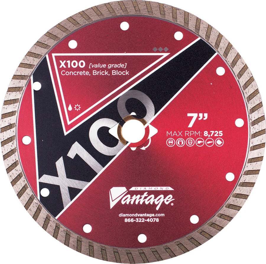 Diamond Blade For Concrete Saw - X100 - General Purpose