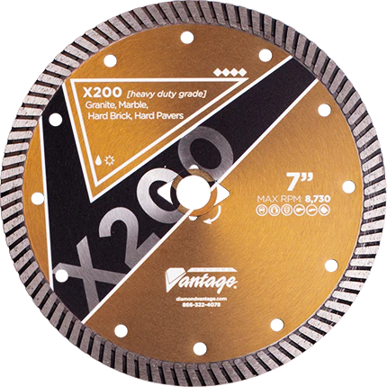 Diamond Blade For Wet Saw - X200 - Hard Materials