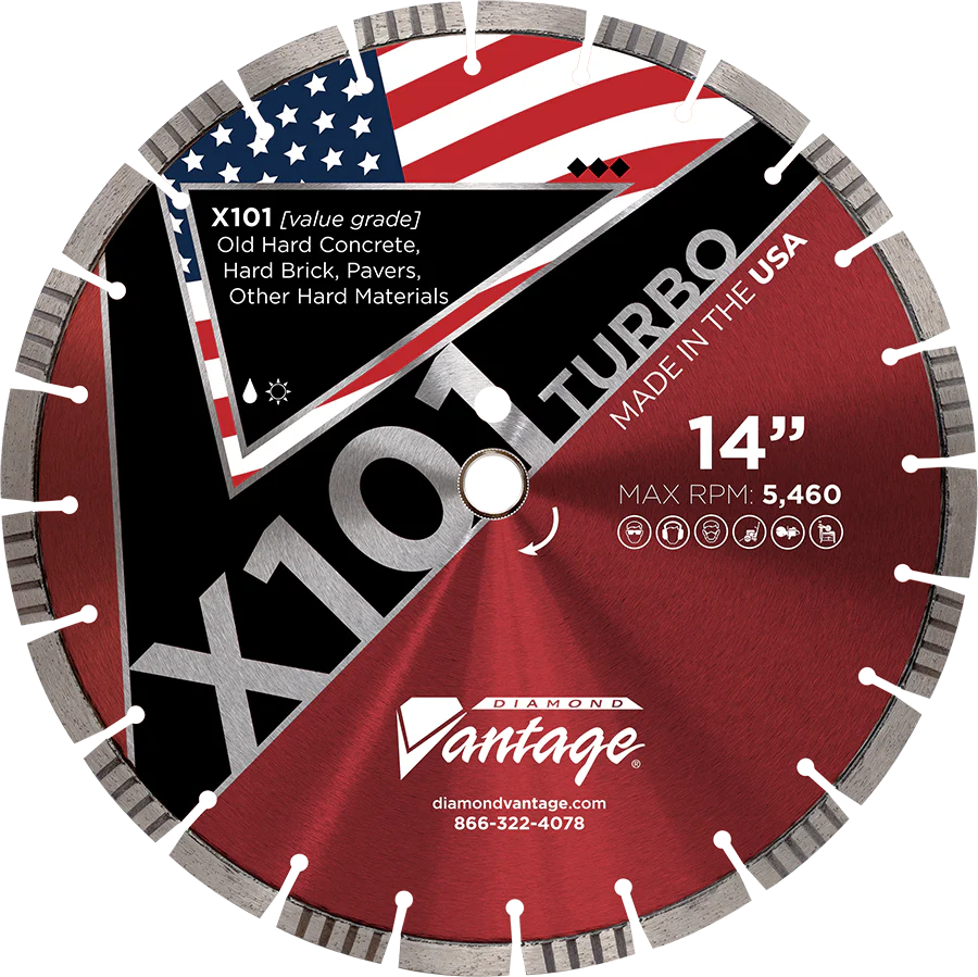 Diamond Blades - X101 TURBO - Hard Materials