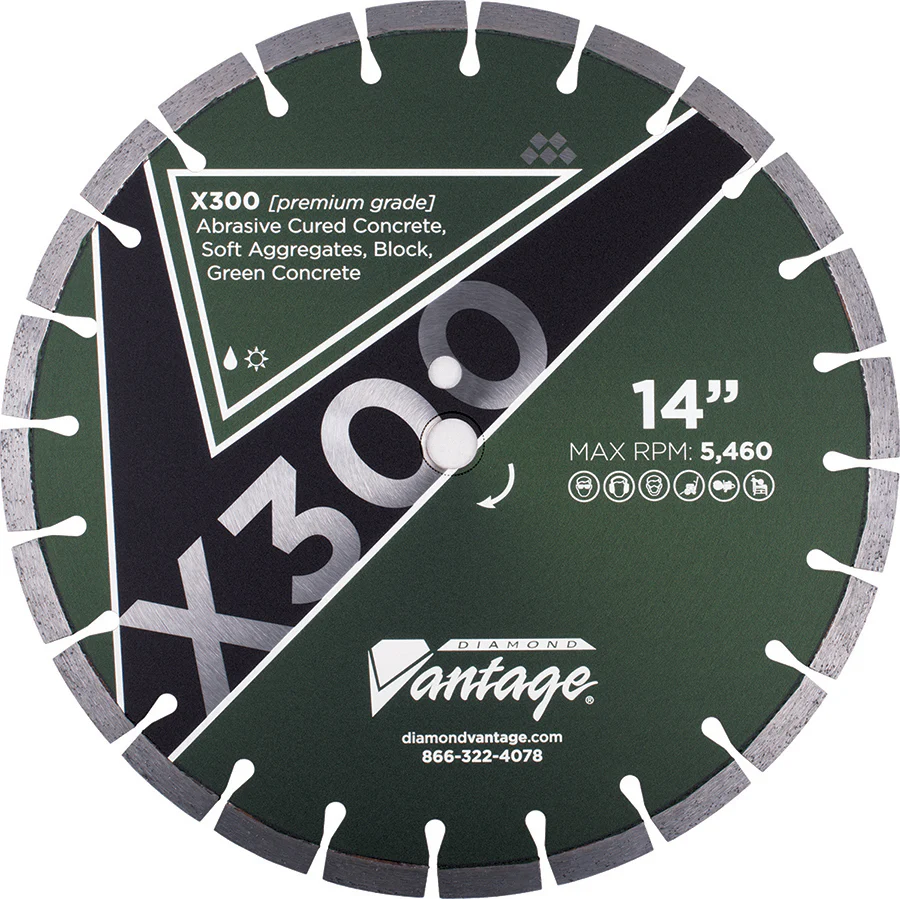Diamond Cutting Blades - X300 - Abrasive Materials