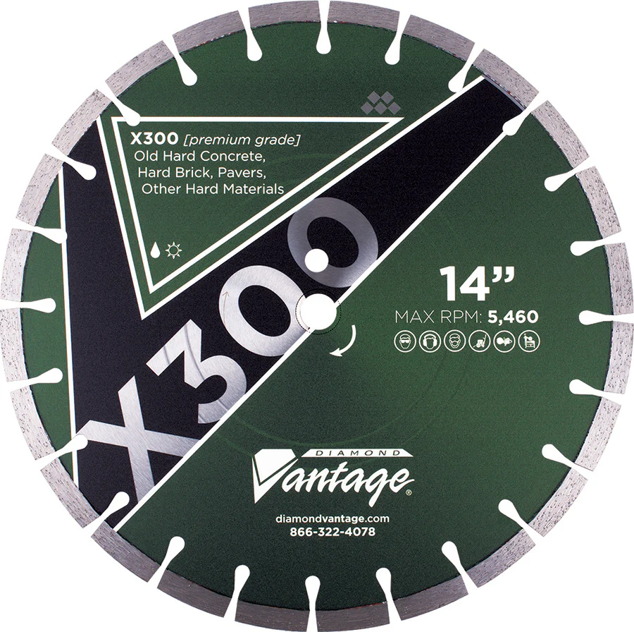 Diamond Saw Blades - X300 - Hard Materials