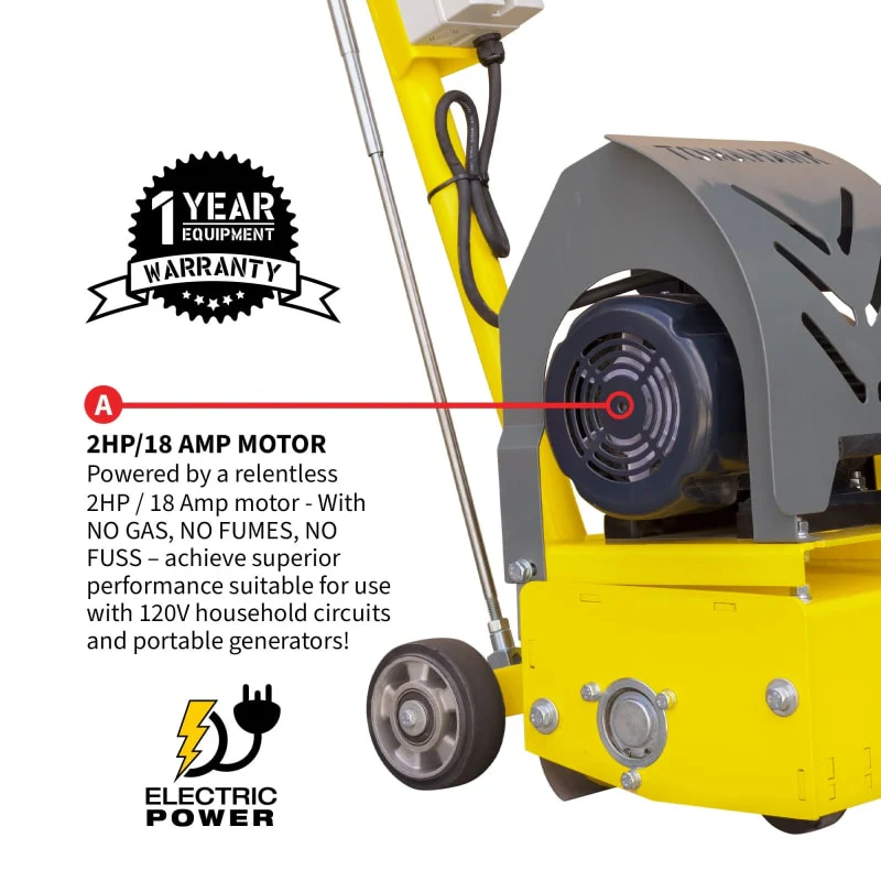 Tomahawk Concrete Scarifier eTSCAR-8 - Electric - Image 3