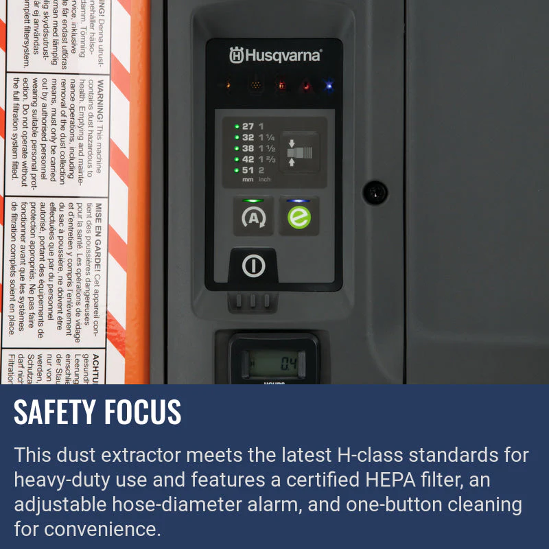 Husqvarna DE 110H Dust Extractor - Image 7