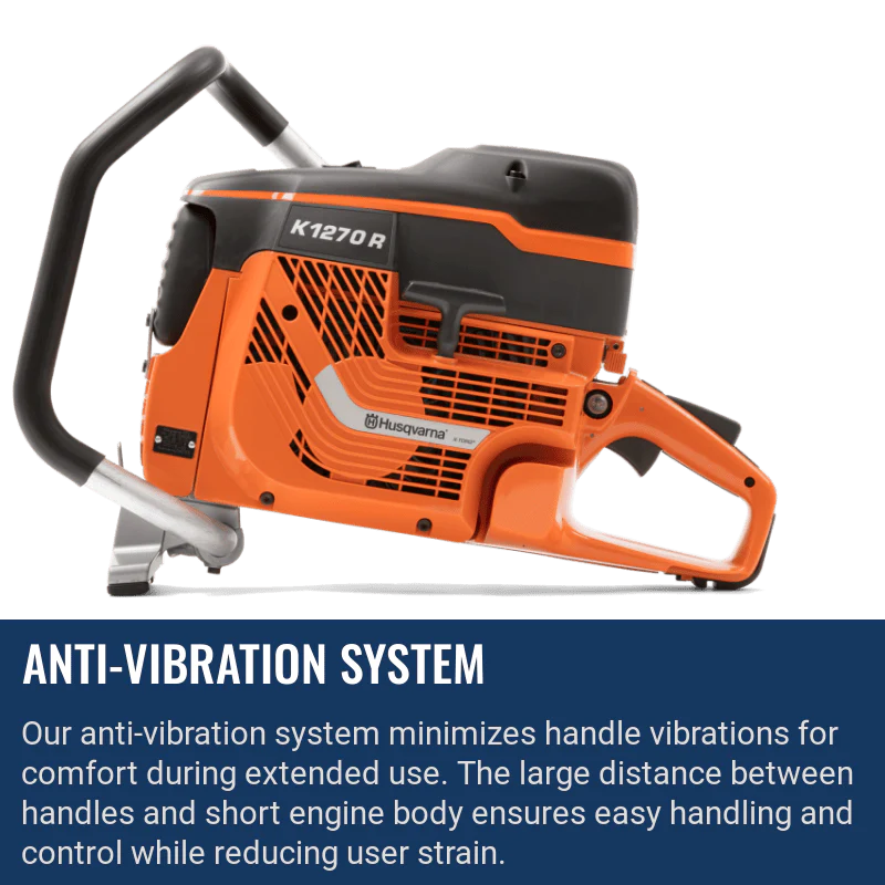 Husqvarna K1270 Rail Saw Powerhead - Gas - Image 4