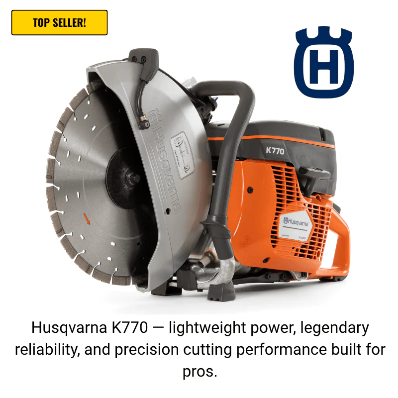 Husqvarna K770 Power Cutter 14" Bundle w/ Vari-Cut S45 Blade, Smartguard PE10H Helmet & 2 Pairs Ironclad Gloves - Save $500! - Image 3