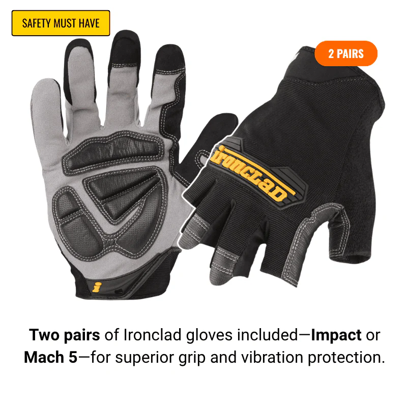 Husqvarna K770 Power Cutter 14" Bundle w/ Vari-Cut S45 Blade, Smartguard PE10H Helmet & 2 Pairs Ironclad Gloves - Save $500! - Image 6