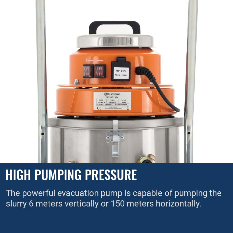 Husqvarna W 250 P | Slurry And Wet Vacuum - Image 4