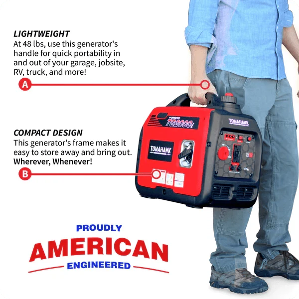 2000 Watt Inverter Generator Super Quiet Portable Gas Power Professional Use - Image 6