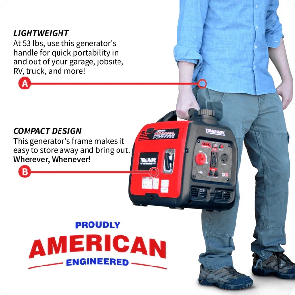 3000 Watt Inverter Generator Super Quiet Portable Gas Power Professional Use - Image 9