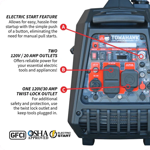 4500 Watt Inverter Generator Electronic Fuel Injection EFI Super Quiet Portable Gas Power Professional Use - Image 6