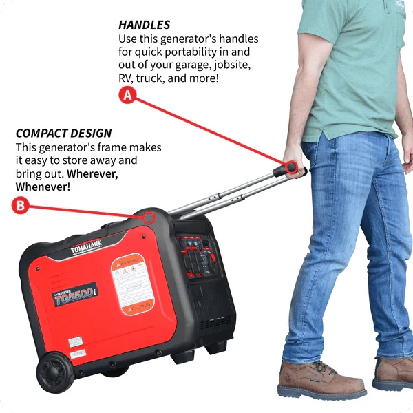 Inverter Generator – 5500W, Super Quiet, Gas Powered, Portable - Image 5