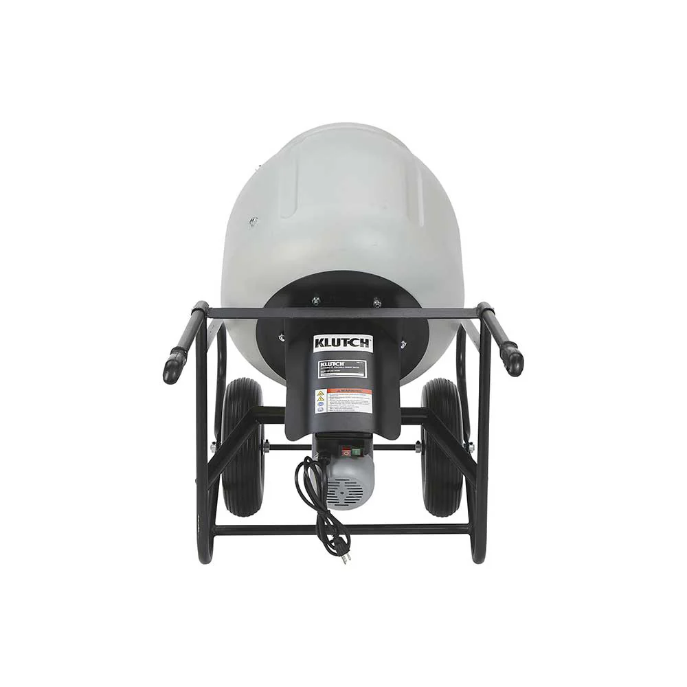Klutch Cement Mixer | Electric | Portable 3.5 Cu Ft - Image 10