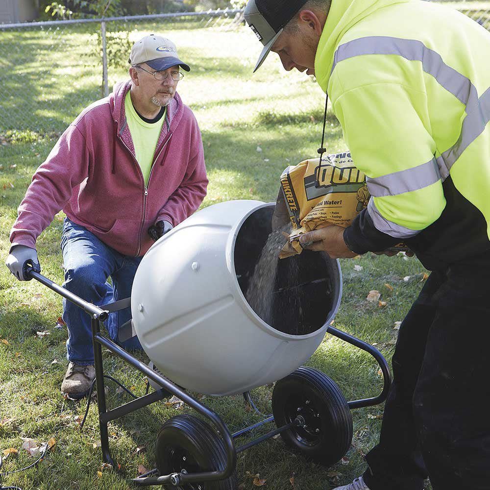 Klutch Cement Mixer | Electric | Portable 3.5 Cu Ft - Image 12