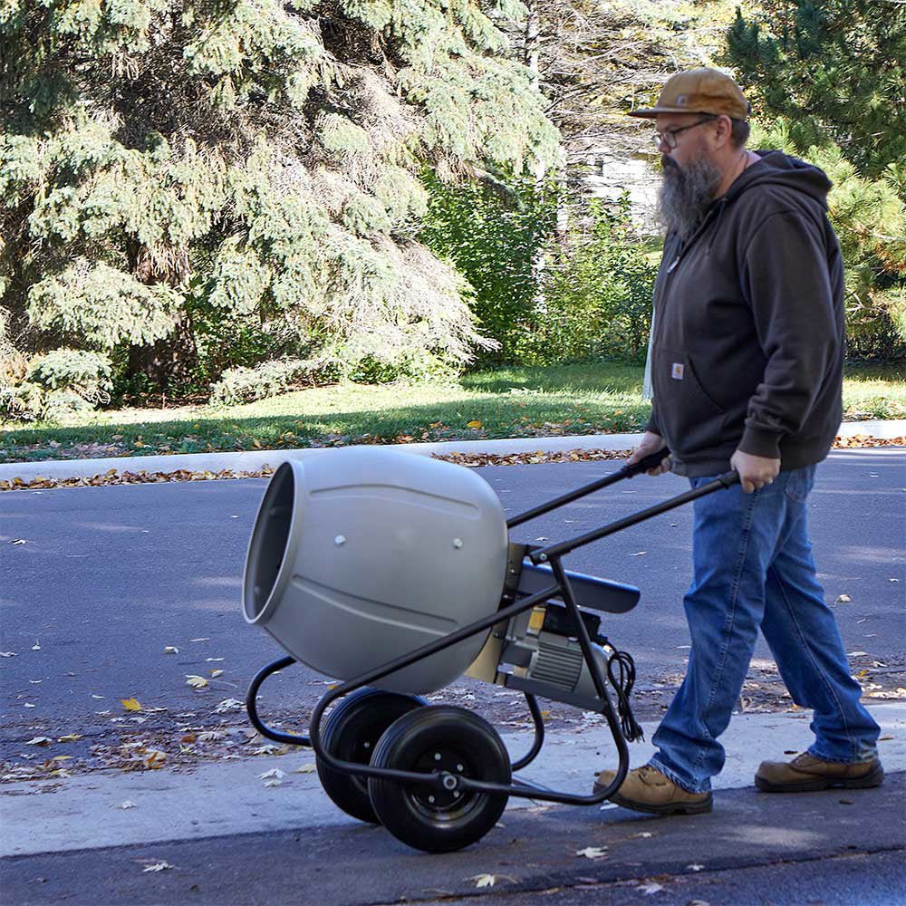 Klutch Cement Mixer | Electric | Portable 3.5 Cu Ft - Image 8