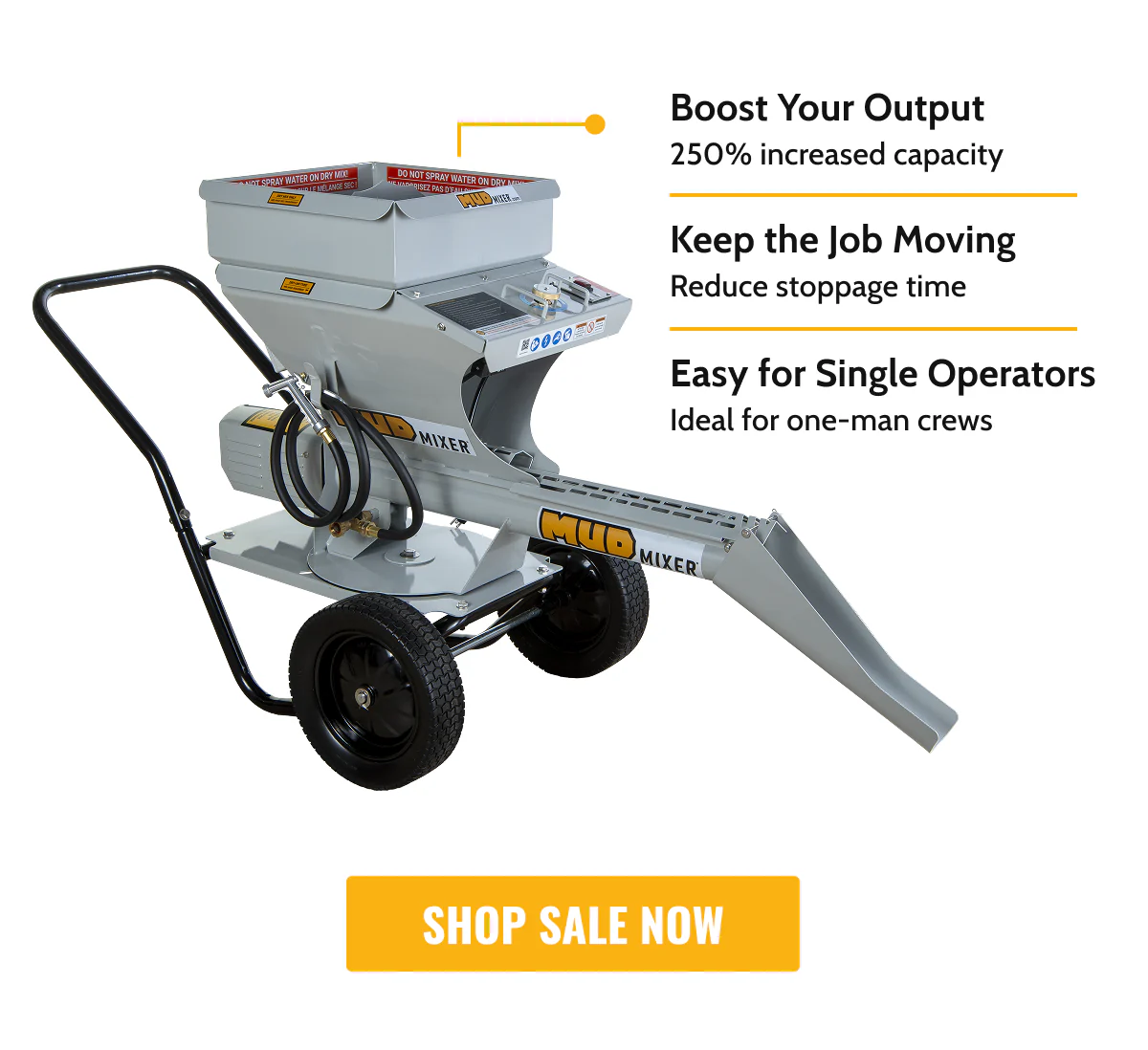 MudMixer Evolution Pro Bundle + 1,200 lbs FREE Quikrete! - Image 4