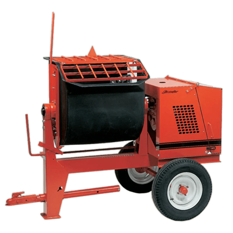 8 Cu Ft Mortar/Plaster Mixer | Poly-Drum | Baldor Electric Motor | Highway Towable - Image 2
