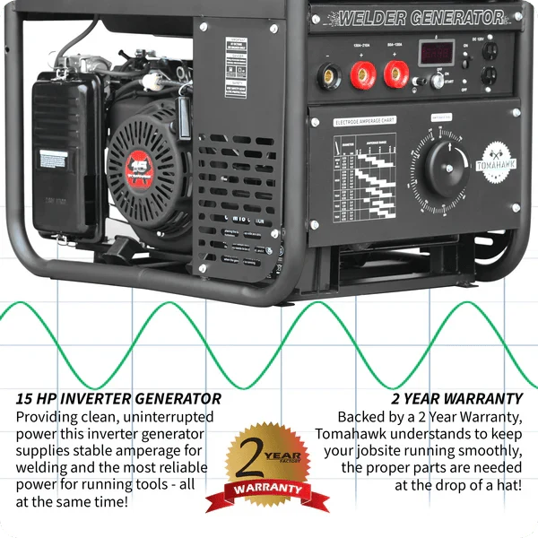 Welder Generator – Inverter, 50–210 Amps, 2,000 Watt Output - Image 3