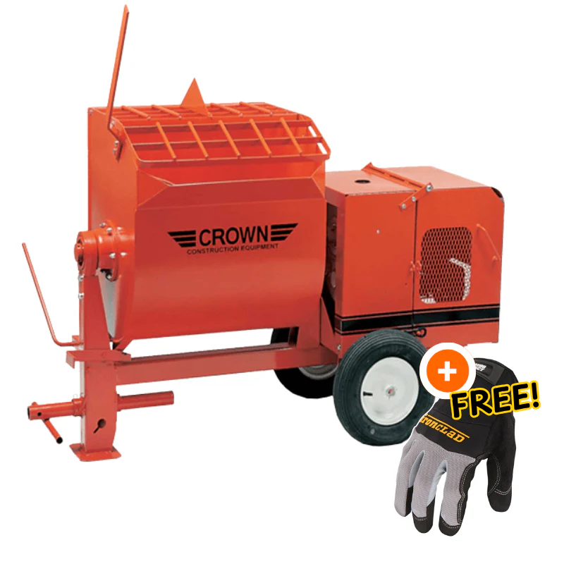 4 Cu Ft Mortar/Plaster Mixer Honda Gas Engine | Tow Optional