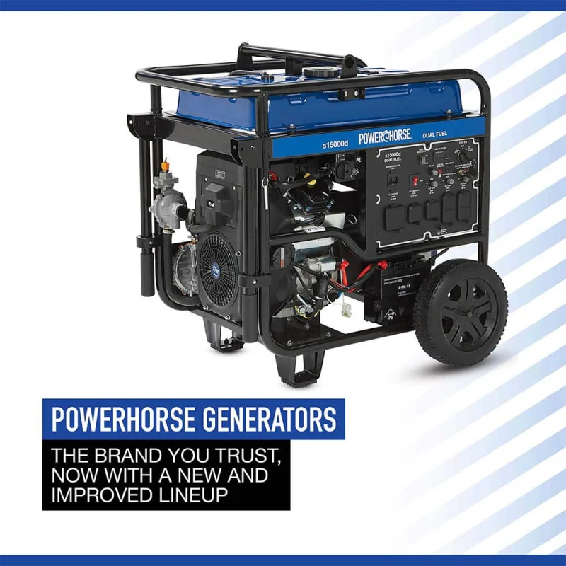 Powerhorse Generator | 15,000 Surge Watt | Dual Fuel | Electric Start - Image 9