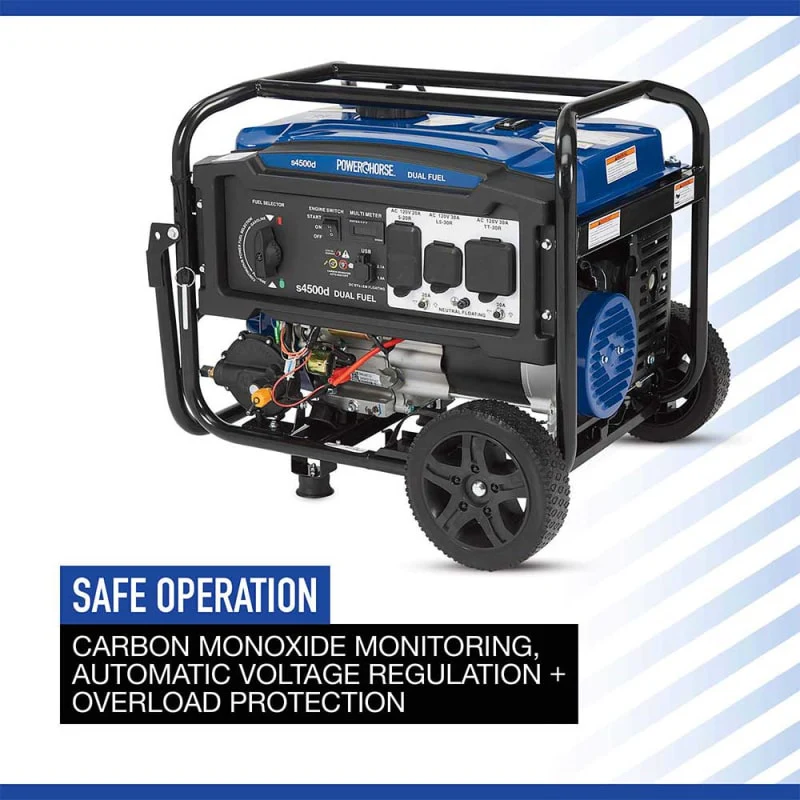 Powerhorse Generator | 4500 Surge Watt | Dual Fuel | Recoil Start - Image 8