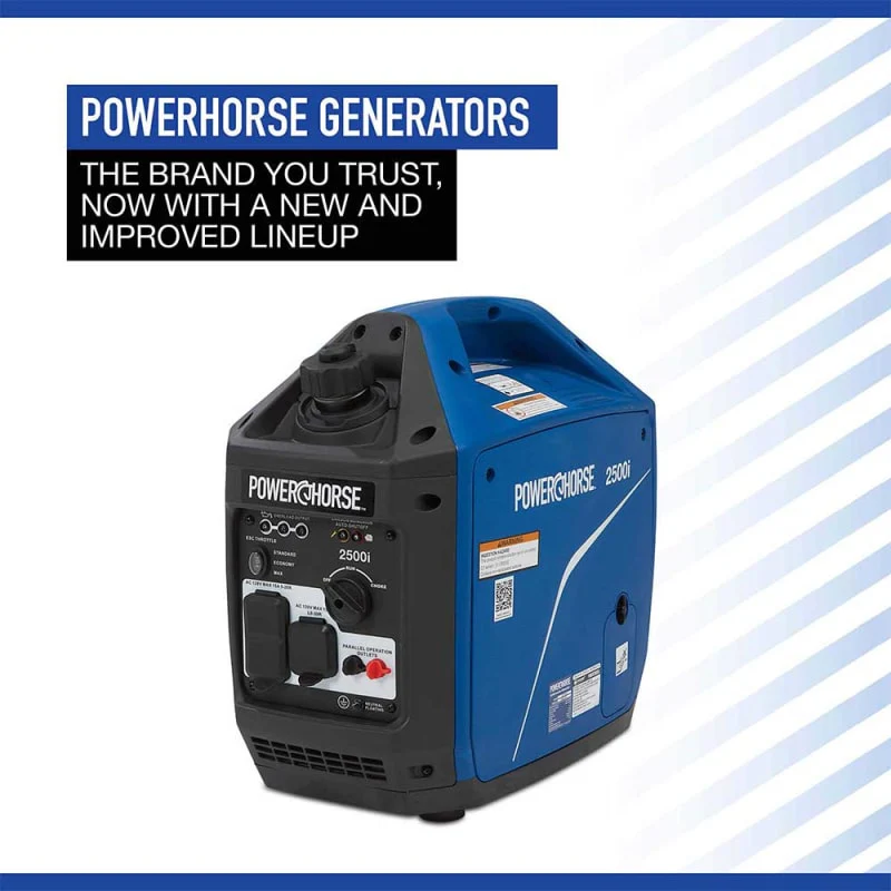 Powerhorse Inverter Generator | 2500 Surge Watt | Recoil Start - Image 8