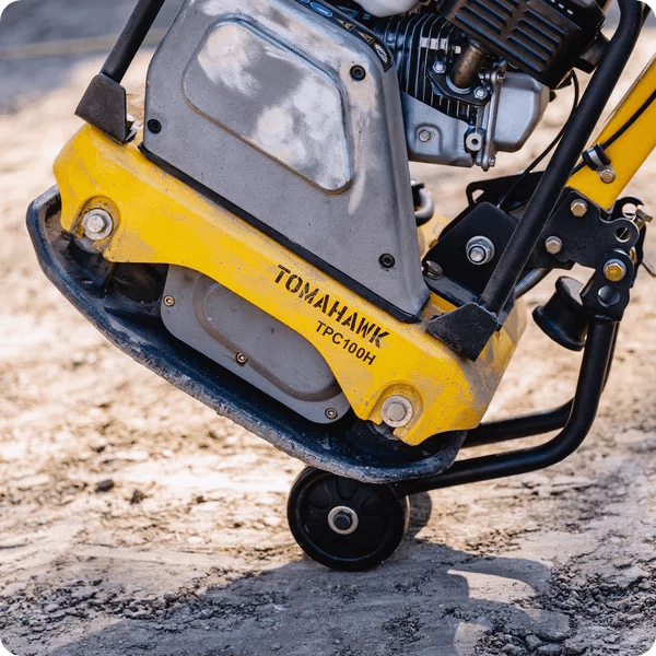 Reversible Plate Compactor - Honda GX160 - 5.5 HP - 3,500 lbs/ft_ W/ Free Vibration Impact Ironclad Gloves - Image 11