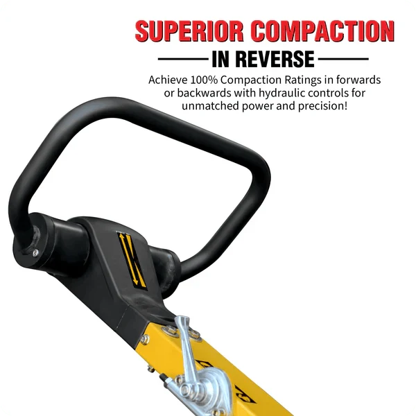 Reversible Plate Compactor - Honda GX200 - 6.5 HP - 7,000 lbs/ft_ W/ Free Vibration Impact Ironclad Gloves - Image 9