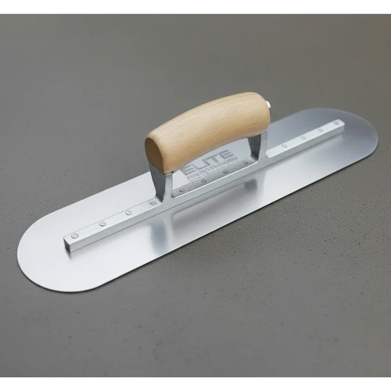 Rounded Steel Concrete Finishing Trowel - Image 3