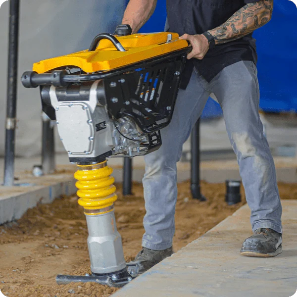 3 HP Honda Vibratory Rammer Tamper with Honda GX100 Engine 3350 lbs/ft W/ Free Vibration Impact Ironclad Gloves - Image 8