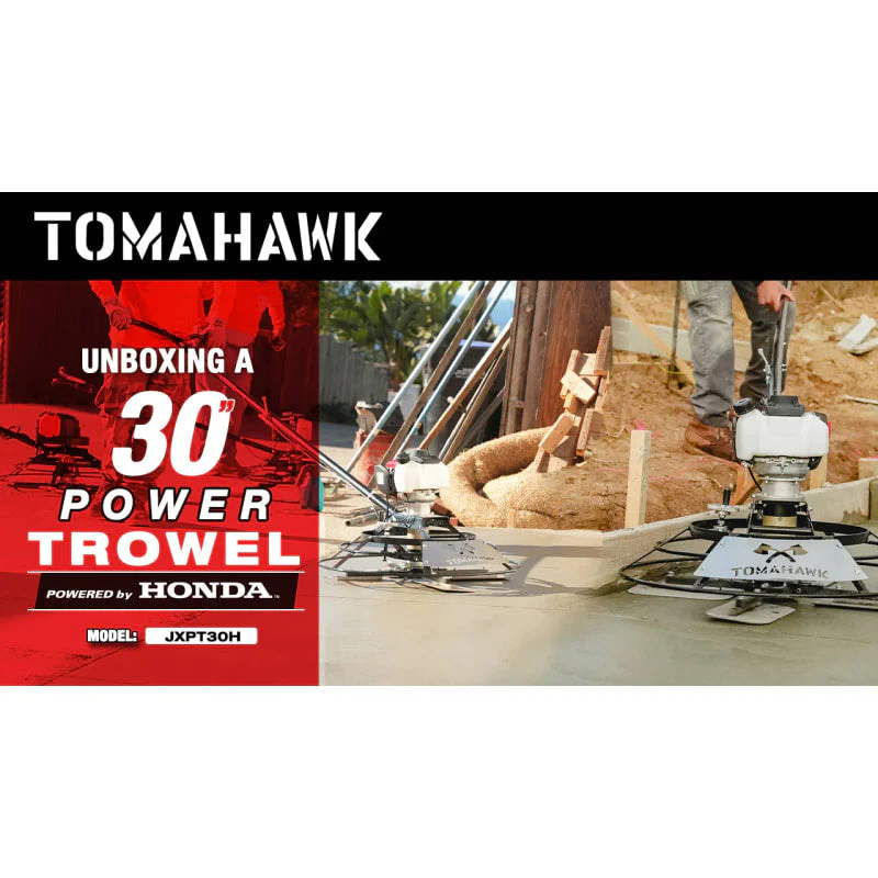 30" Portable Honda Concrete Power Trowel with 18ft Bull Float Handle GX35 - Image 5