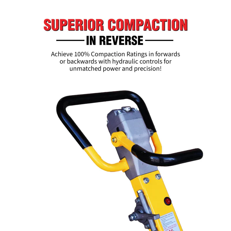Tomahawk 6.5 HP Honda Reverse Hydraulic Plate Compactor for Soil, Aggregate, Cohesive Compaction W/ Free Vibration Impact Ironclad Gloves - Image 11