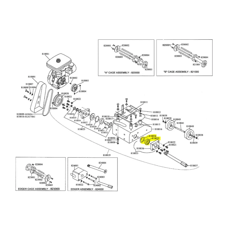 Bearing for TSCAR8H Concrete Scarifier (810035) - Image 3
