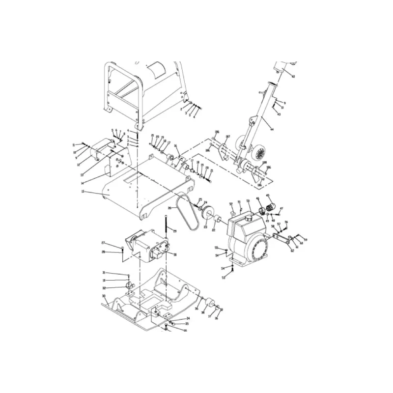Belt Tensioner (P012) Spare Part for TPC170H 6.5HP Honda Reverse Compactor - Image 2