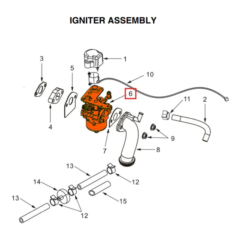 Carburetor for TG3000i Watt Inverter Generator (Part No. 2260.T48.C01V.00.00) - Image 2