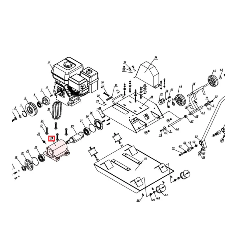 Exciter Box Spare Part for TPC80 6HP Kohler Compactor